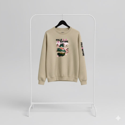 Crewneck sable – Harmonie naturelle