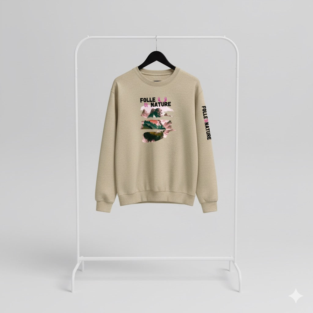 Crewneck sable – Harmonie naturelle