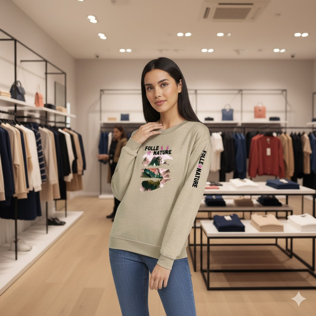 Crewneck sable – Harmonie naturelle