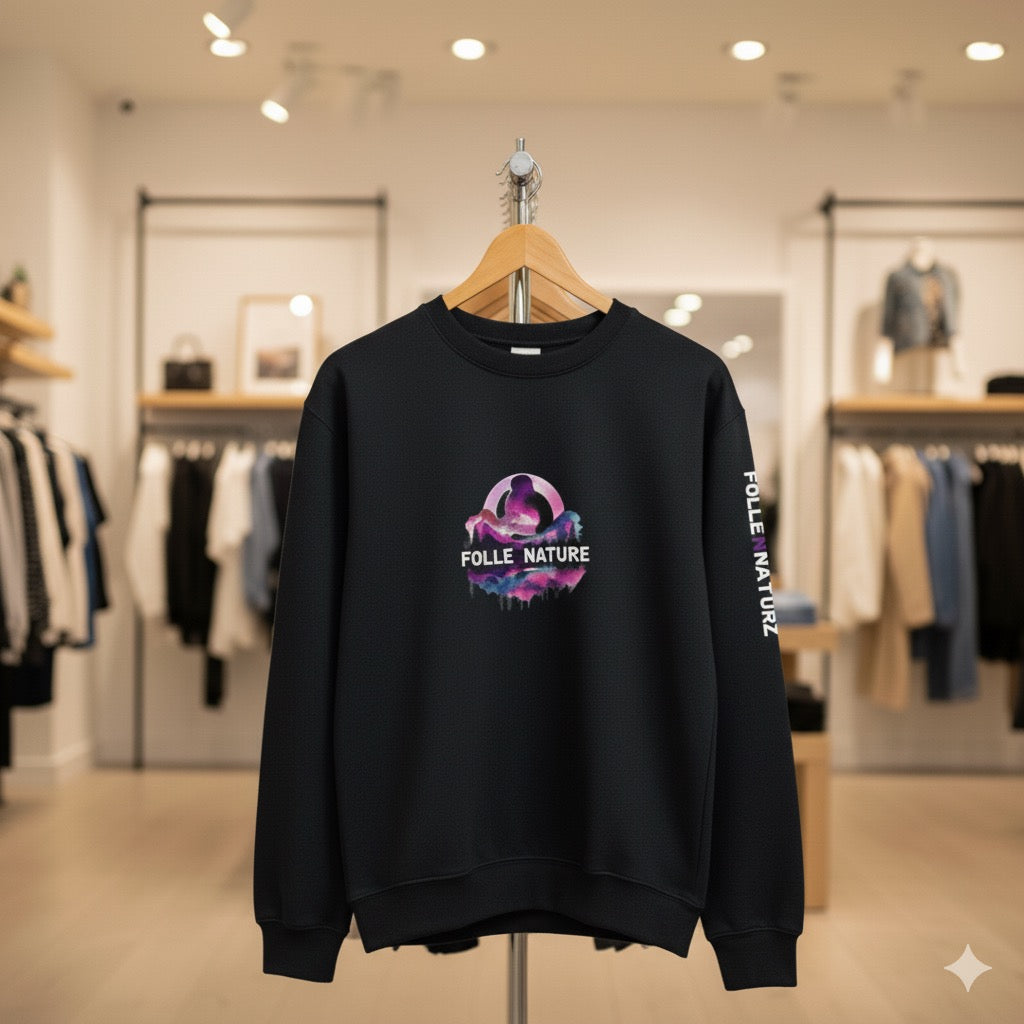 Crewneck noir – Intemporel & affirmé